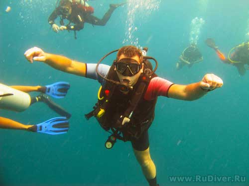 Дайвинг Пхукет Таиланд - русский дайв-клуб - Остановка безопасности Дайвинг Пхукет Таиланд - русский дайв-клуб - Остановка безопасности